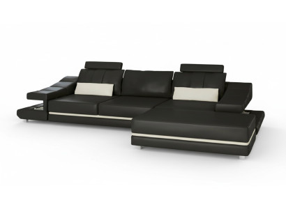 Nowoczesna luksusowa elegancka sofa Skóra 3 miejsce siedzące Stołek salon gabinet NOWOŚĆ art