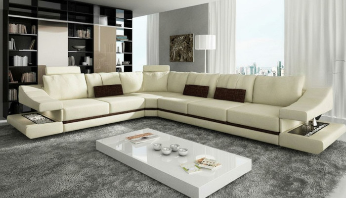 Design Żywy krajobraz Narożnikowa kanapa Włókienniczy Skóra Nowe Sofy Sofa L Shape Sofa Podkładka