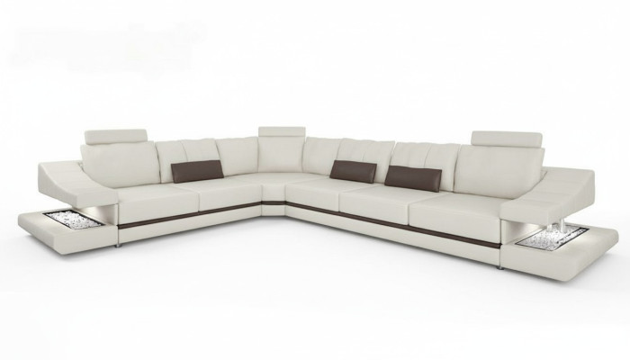 Sofy Design Narożnikowa kanapa L-Shape Meble Łóżko Funkcje Włókienniczy Skóra Sofa Rozkładane Sofy