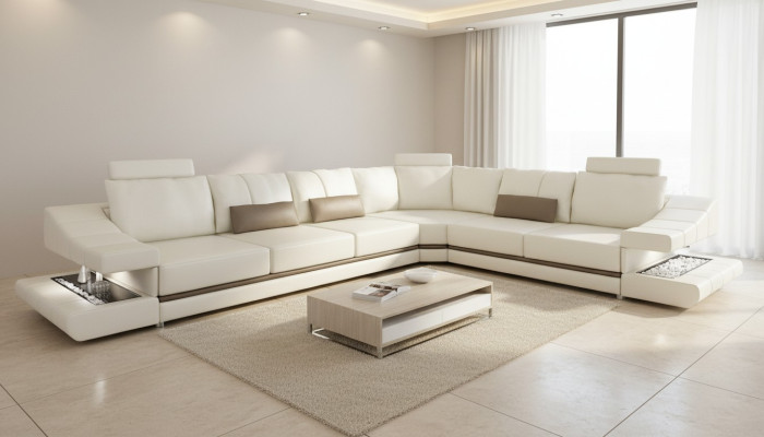 Pokój dzienny Narożnikowa kanapa Sofa rozkładana Nowoczesny design Sofy Kanapy Meble