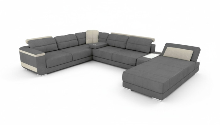 Żywy krajobraz Narożnikowa kanapa Skóra Narożnik Sofy Nowa Sofa U Shape Sofa Podkładka Kanapy Nowość