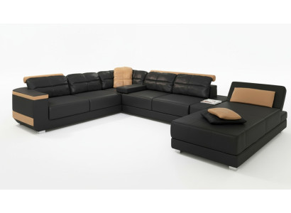 Nowoczesne sofy Żywy krajobraz Narożnikowa kanapa Materiał Kształt U Couch Design Podkładka Włókienniczy Narożnik