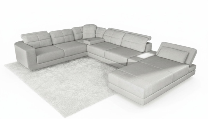 Narożnik Sofa Kanapa Podkładka Narożnik Skóra Sofa Kanapa Meble Nowy Żywy krajobraz U kształt