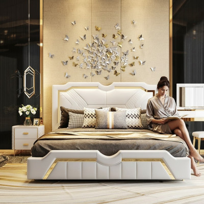 Design Łóżko Podkładka luksusowe podwójne łóżko hotelowe małżeńskie 180x200cm sen