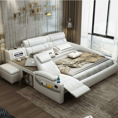 Design Łóżko XXL Duże łóżko Skóra Hotelowa Podkładka 180x200cm wielofunkcyjna