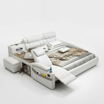 Design Łóżko XXL Duże łóżko Skóra Hotelowa Podkładka 180x200cm wielofunkcyjna