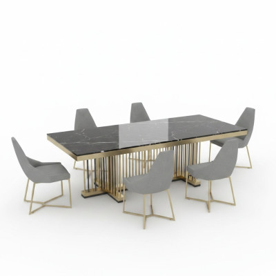 Meble Tabela stoły jadalnia Design Kuchnia Luksusowy Nowoczesny Marmurowy Stół obiadowy 90x160