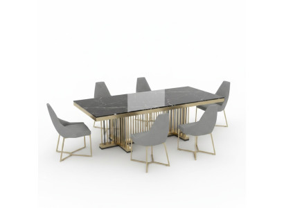 Meble Tabela stoły jadalnia Design Kuchnia Luksusowy Nowoczesny Marmurowy Stół obiadowy 90x160