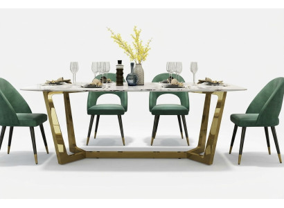 Stal nierdzewna Tabela Luxury stoły Nowoczesne jadalnia Meble Stoły do ​​jadalni 140x80cm Metal