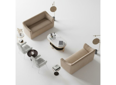 Zestaw sofowy 2+2 miejsce do siedzenia Żywy krajobraz Sofy Sofa Siedziba Design Couch Lounge Meble