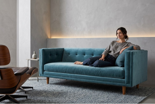 Żywy krajobraz Materiał Sofa 3 miejsce siedzące Relaks Siedziba Design Couch Lounge Sofy Włókiennicze