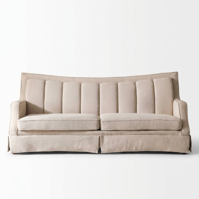 Materiał Sofa Trzyosobowa Meble Relaks Siedziba Design Kanapa Sofy wypoczynkowe Włókienniczy 3 miejsce siedzące