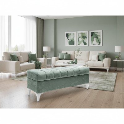Projektant Stołek Szezlong Salon Nowoczesny Podnóżek Kanapa 140x43cm Nowość
