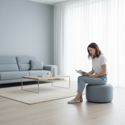 Stołek Designer Okrągłe Nowoczesny podnóżek Stołek Podkładka