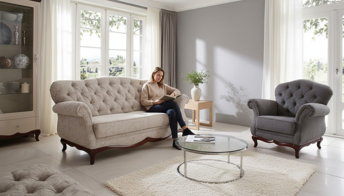 Salon Meble w Stylu Nowoczesnym Sofa 2 miejsce do siedzenia 172 x 90cm Nowoczesna Sofa Kanapy