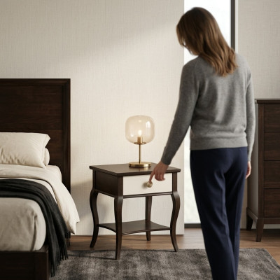Stolik nocny Konsole Sypialnia Stolik Nowoczesny Design Meble Drewno Szafki