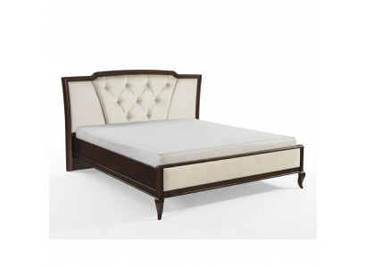 Podwójne łóżko łóżko Design Hotel Luxury Podkładka Marriage Drewno 180 x 200cm Meble Nowe