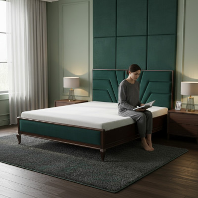 Design Podwójne łóżko Łóżko 180 x 200cm łóżko Hotel Luxury Podkładka Małżeństwo Sypialnia