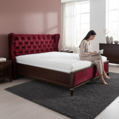Sypialnia Łóżko Podkładka Design Meble Luksusowe podwójne łóżka hotelowe Modern Material