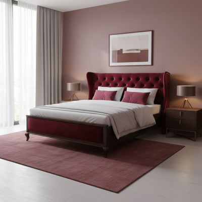 Sypialnia Łóżko Podkładka Design Meble Luksusowe podwójne łóżka hotelowe Modern Material