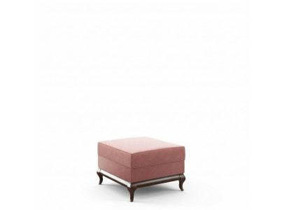 Podnóżek Stołek Kwadratowy Ottoman 60 x 45 cm Projektant Stołek Różowy