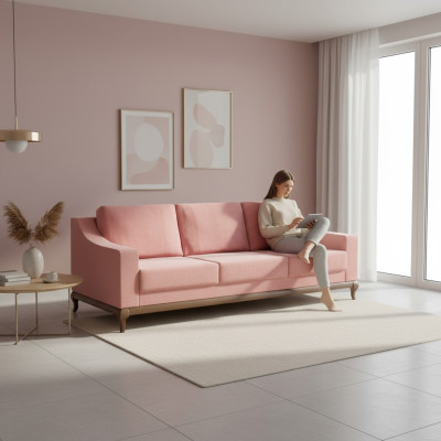 Sofa 3 miejsce do siedzenia Sofa rozkładana trzyosobowa nowoczesny styl Meble Designer z funkcją łóżka
