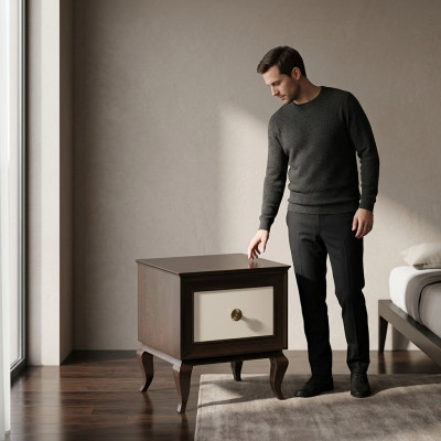 Stolik nocny konsole Sypialnia Stolik Nowoczesny Design Meble Drewno nocne