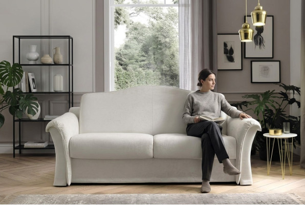Sofa do salonu 3 miejsce do siedzenia Szare designerskie meble Podkładka sofy sofa tekstylna 208 x 103cm