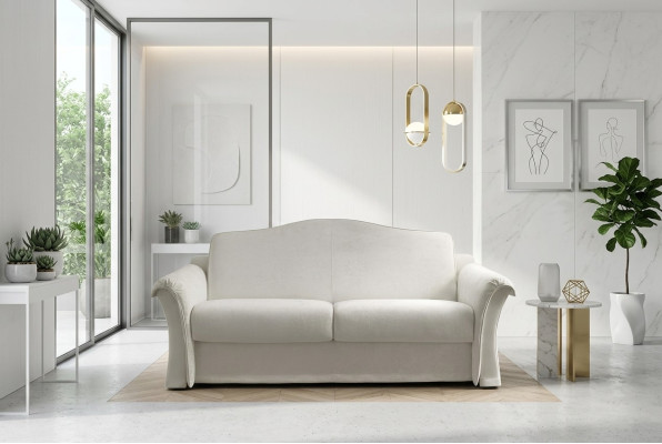 Sofa do salonu 3 miejsce do siedzenia Szare designerskie meble Podkładka sofy sofa tekstylna 208 x 103cm