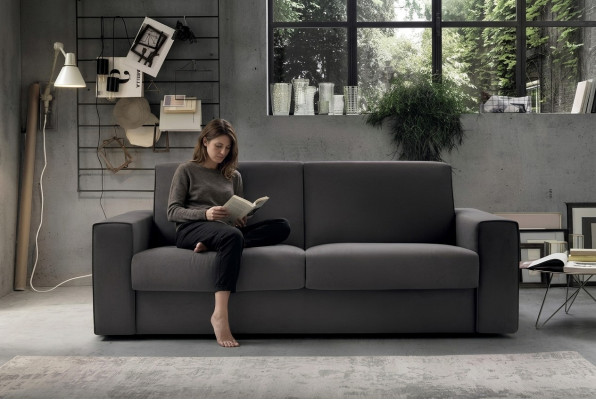 Sofa dwuosobowa materiałowa kanapa podkładka 2 miejsce do siedzenia salon sofa tekstylna designerska sofa