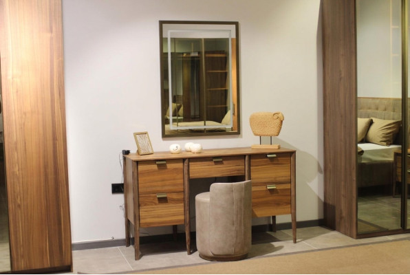 Luxury Meble Design Toaletka z Lustro Stołek Nowa Sypialnia Nowość