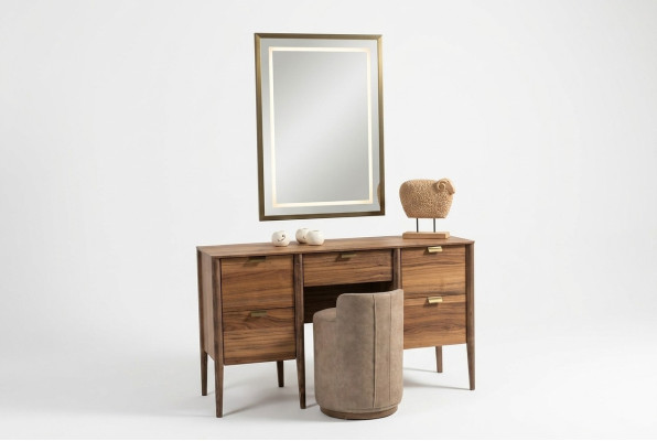 Luxury Meble Design Toaletka z Lustro Stołek Nowa Sypialnia Nowość