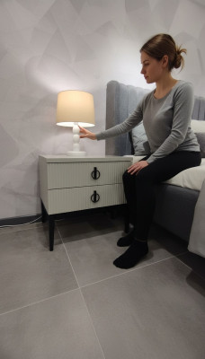 Sypialnia Stolik Luxury 2x Szafki nocne Eleganckie Szafki nocne 2x