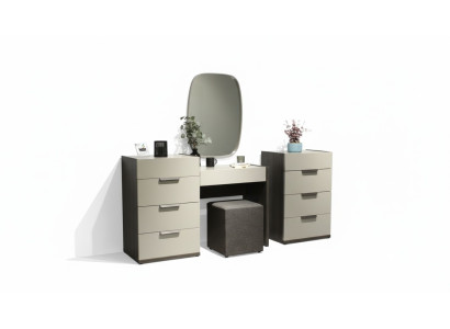Toaletka z Lustro Make Up Sypialnia Design Meble Drewno 2-częściowa. Nowy