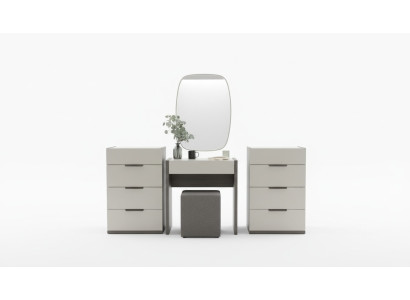 Design Toaletka z Lustro Luxus Sypialnia Meble Stołek 3-częściowa. Nowy