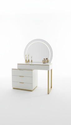 Design Toaletka z Lustro Luxury Sypialnia Meble 2-częściowe. Nowy