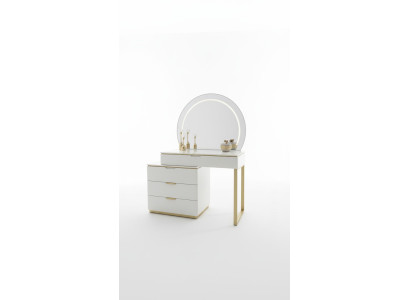 Design Toaletka z Lustro Luxury Sypialnia Meble 2-częściowe. Nowy