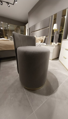 Okrągłe Stołek Design Drewno Meble luksusowy podnóżek do salonu