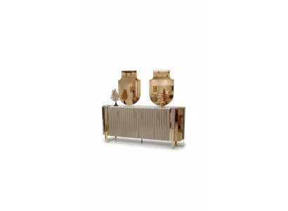 Kredens z 2x Lustro Drewno Meble Kredens Luxury Meble Nowoczesne Meble 3 sztuki. Nowy