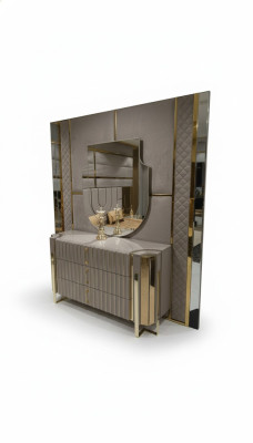 Kredens z Lustro Modern Kredens z Lustro Luxus Moder design Sypialnia