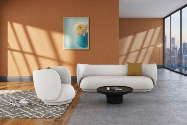 Zestaw sofowy 2+1 miejsce do siedzenia Velvet Sofa Żywy krajobraz Design Couch Lounge Sofy