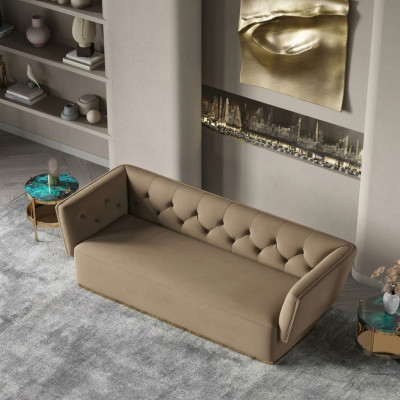 Żywy krajobraz Relaks Siedziba Design Couch Lounge Sofy Włókienniczy Sofa 3 miejsce siedzące