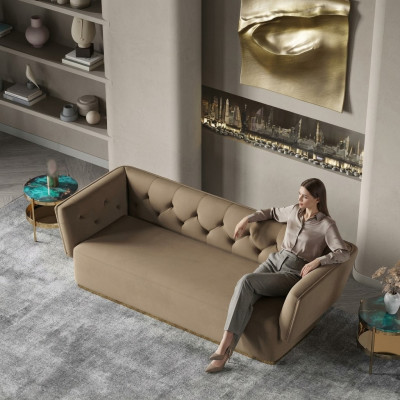 Zestaw sofowy 2+2 miejsce do siedzenia Sofa Żywy krajobraz Siedziba Design Couch Lounge Sofa Włókienniczy