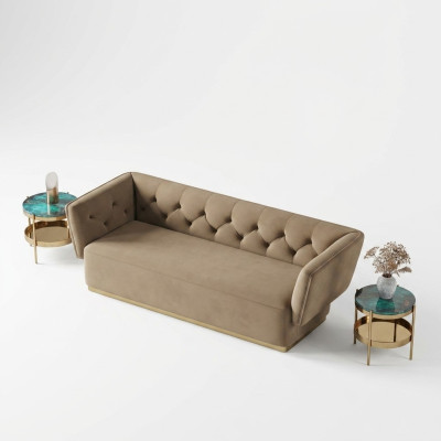 Zestaw sofowy 2+2 miejsce do siedzenia Sofa Żywy krajobraz Siedziba Design Couch Lounge Sofa Włókienniczy