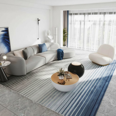 Sofa Sofa w kształcie litery L Żywy krajobraz Relaks Siedziba Design Couch Sofy wypoczynkowe Włókienniczy Nowość