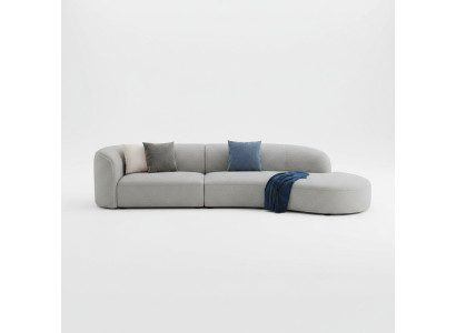 Sofa Sofa w kształcie litery L Żywy krajobraz Relaks Siedziba Design Couch Sofy wypoczynkowe Włókienniczy Nowość