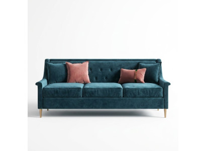 Materiał Trzyosobowy Relaks Siedziba Design Kanapa Sofy wypoczynkowe Aksamit Sofa 3 miejsce do siedzenia Meble