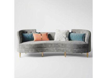 3 miejsce siedzące Material Sofa Żywy krajobraz Relaks Siedziba Design Couch Lounge Sofy Włókienniczy