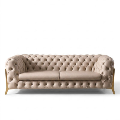 sztuczna skóra 3 miejsce siedzące Sofa Żywy krajobraz Relaks Siedziba Design Couch Lounge Sofy