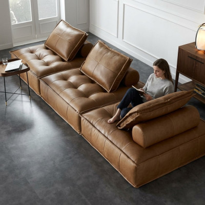 Sofa trzyosobowa 3 miejsce do siedzenia Żywy krajobraz Kanapy Siedziba Design Couch Lounge Sofy